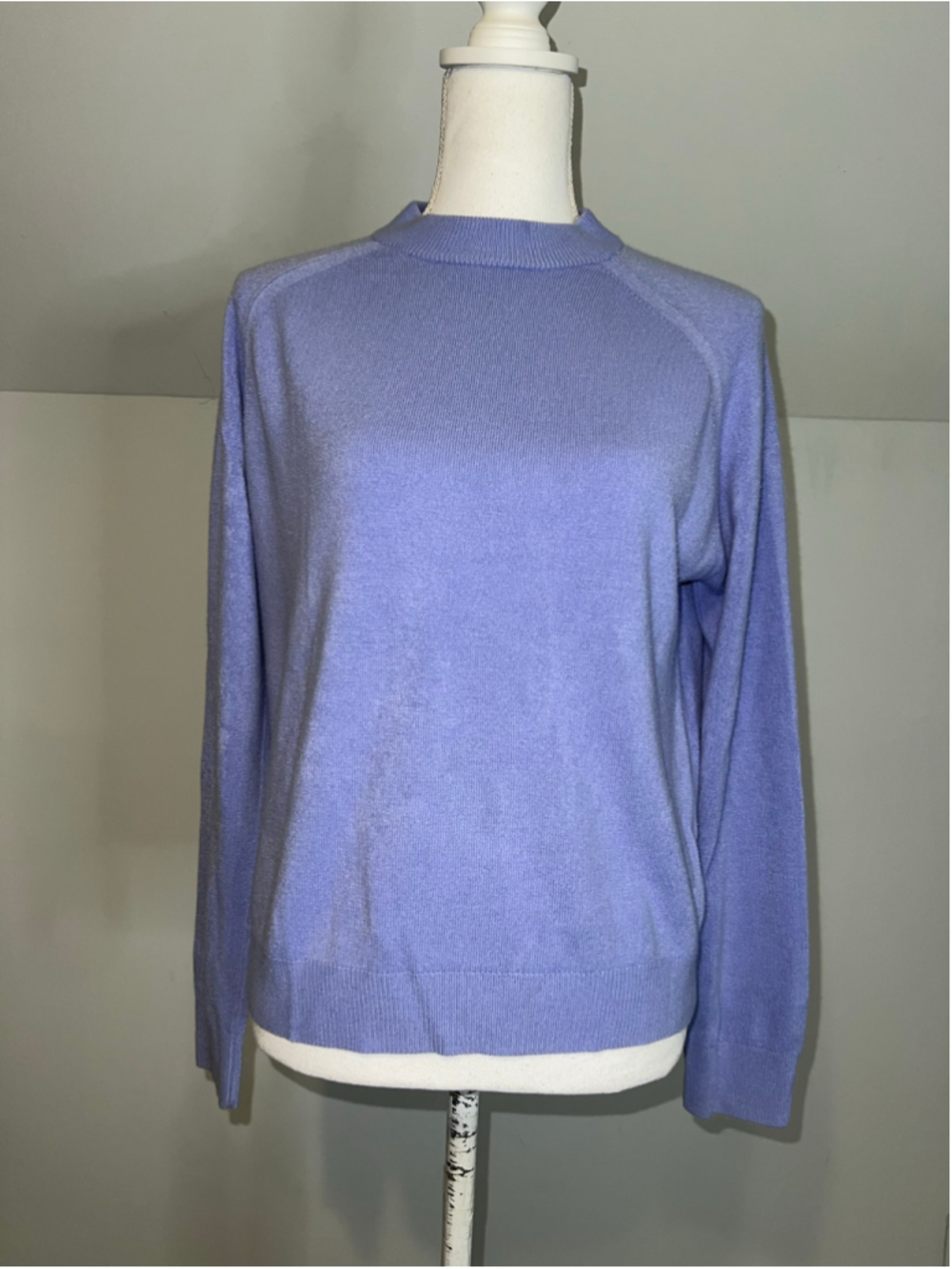 VTG White Stag Purple Mock Neck Sweater Size M